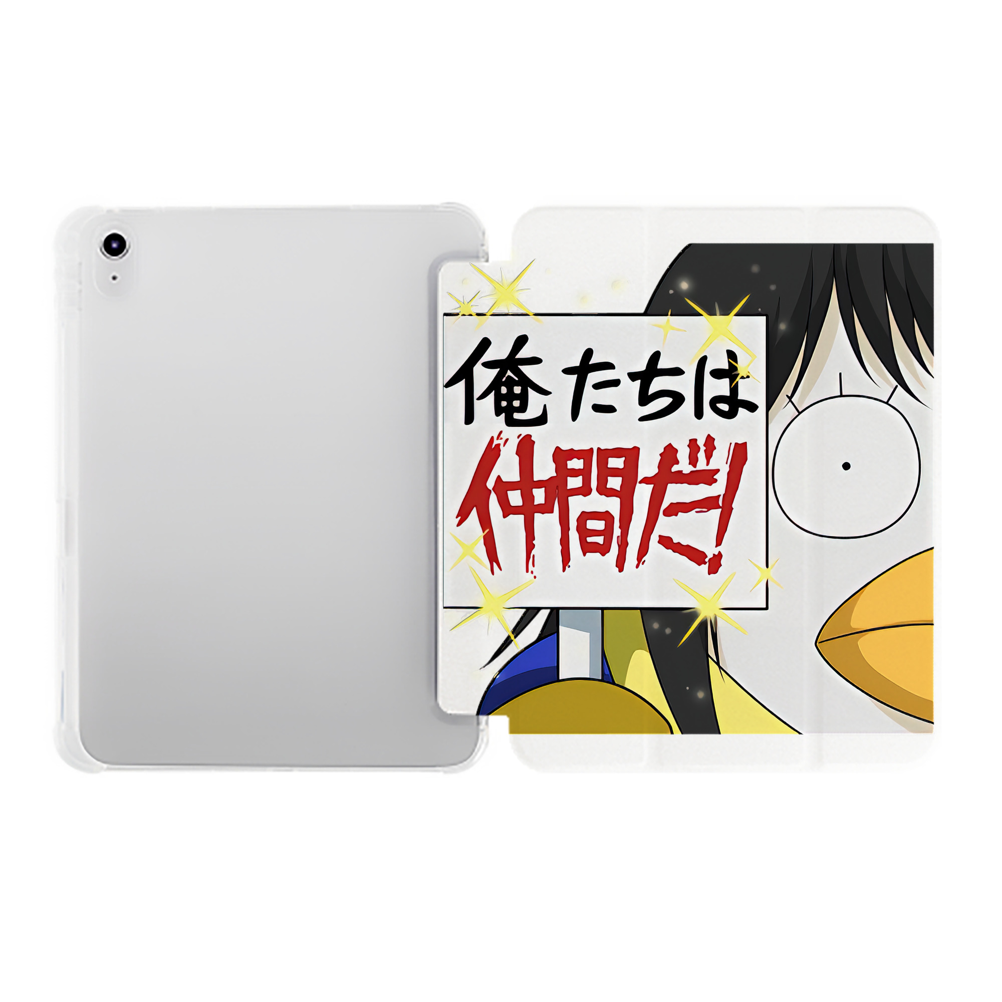 （画像用） ぎんたま 坂田銀時（さかたぎんとき） 神楽 志村新八（しむら しんぱち） GINTAMA Sakata Gintoki Kagura Shimura Shinpachi IPad ケース ペン収納付き 三つ折りスタンド PUレザー×シリコン 対応機種9.5/10.5/10.9インチ